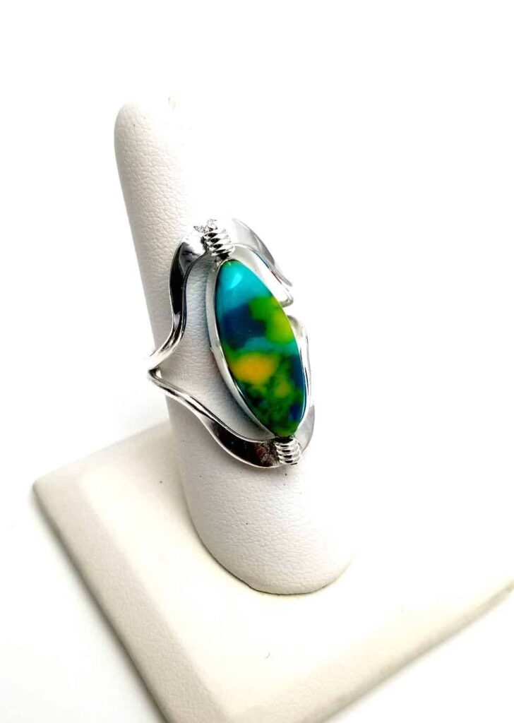 Flip Large Semi-Precious Stone Inlaid Rings | Costello International
