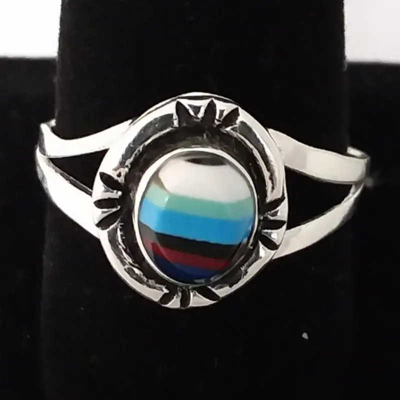 Women's Great Spirit Semiprecious Stone Inlaid Rings