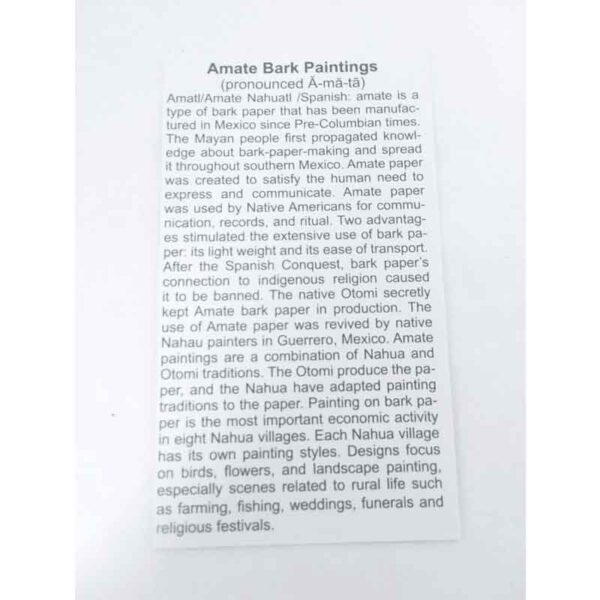 Amate Bark Painting Curator Cards - Back