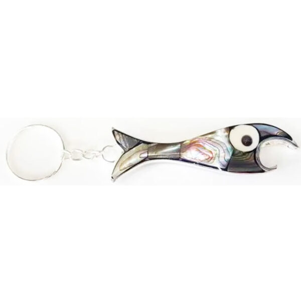 Blue Pacific Abalone Key Chain Bottle Openers