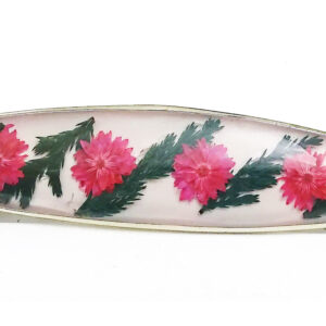 Wildflower Terrarium Hair Clip Barrettes Size Medium