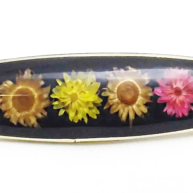 Wildflower Terrarium Hair Clip Barrettes Size Medium - Image 3
