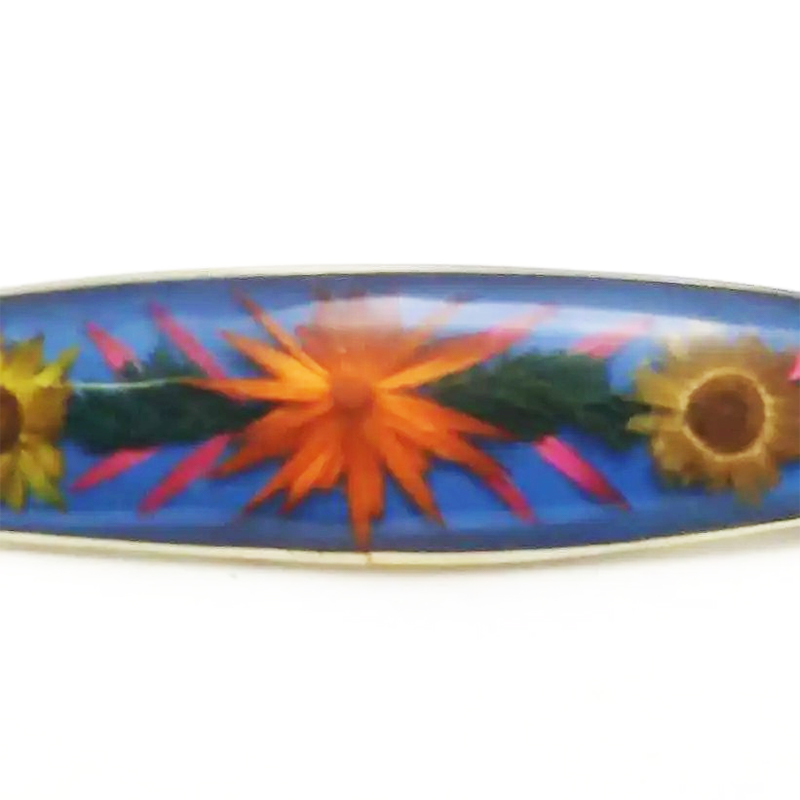 Wildflower Terrarium Hair Clip Barrettes Size Medium - Image 5