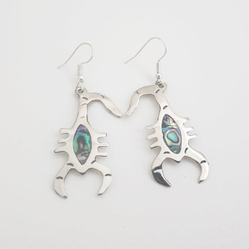 Widest Variety of Mexican Mosaic Inlaid Handcrafted Earrings - Image 59