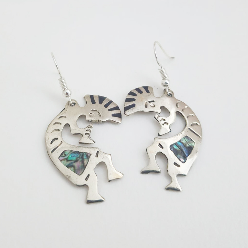 Widest Variety of Mexican Mosaic Inlaid Handcrafted Earrings - Image 25