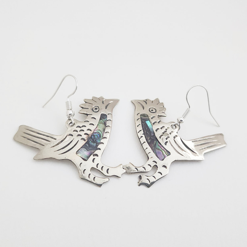 Widest Variety of Mexican Mosaic Inlaid Handcrafted Earrings - Image 15