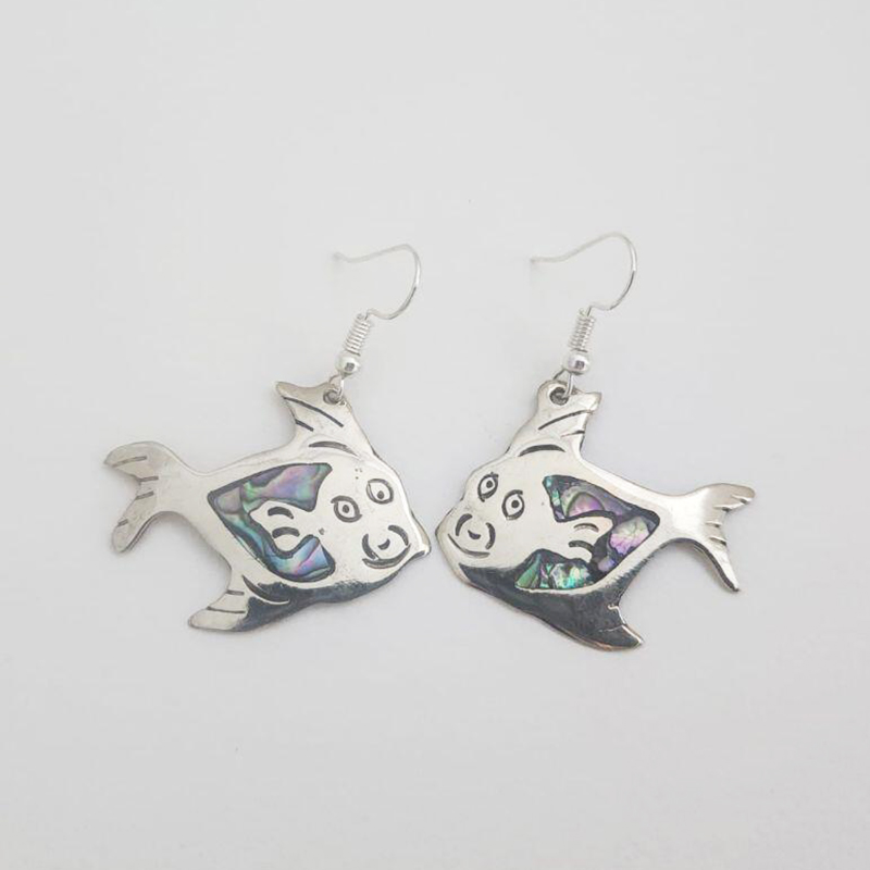 Widest Variety of Mexican Mosaic Inlaid Handcrafted Earrings - Image 22