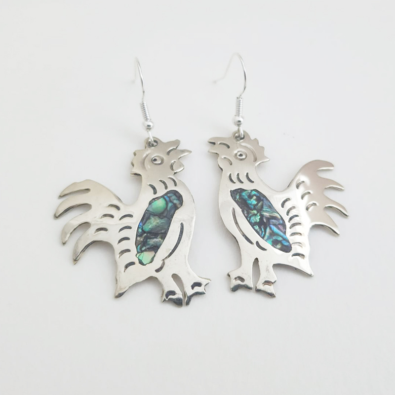 Widest Variety of Mexican Mosaic Inlaid Handcrafted Earrings - Image 65