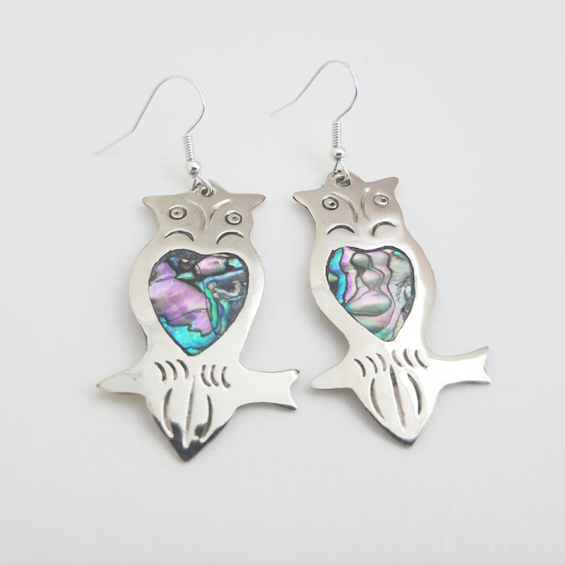 Widest Variety of Mexican Mosaic Inlaid Handcrafted Earrings - Image 51