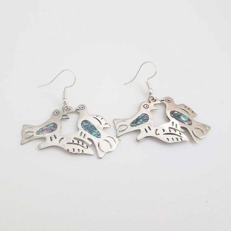 Widest Variety of Mexican Mosaic Inlaid Handcrafted Earrings - Image 67