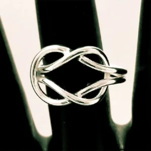 Love Knot Silver Symbol Ring