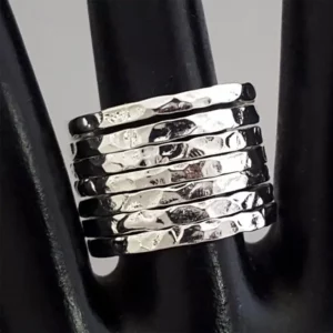 Semanario Silver Roma Rings