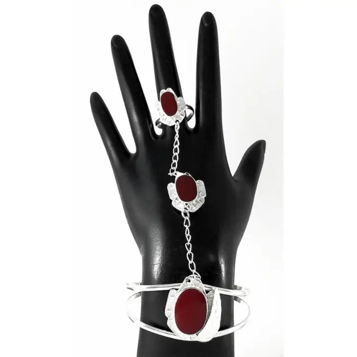 Bridal Bracelets with Inlaid Stone