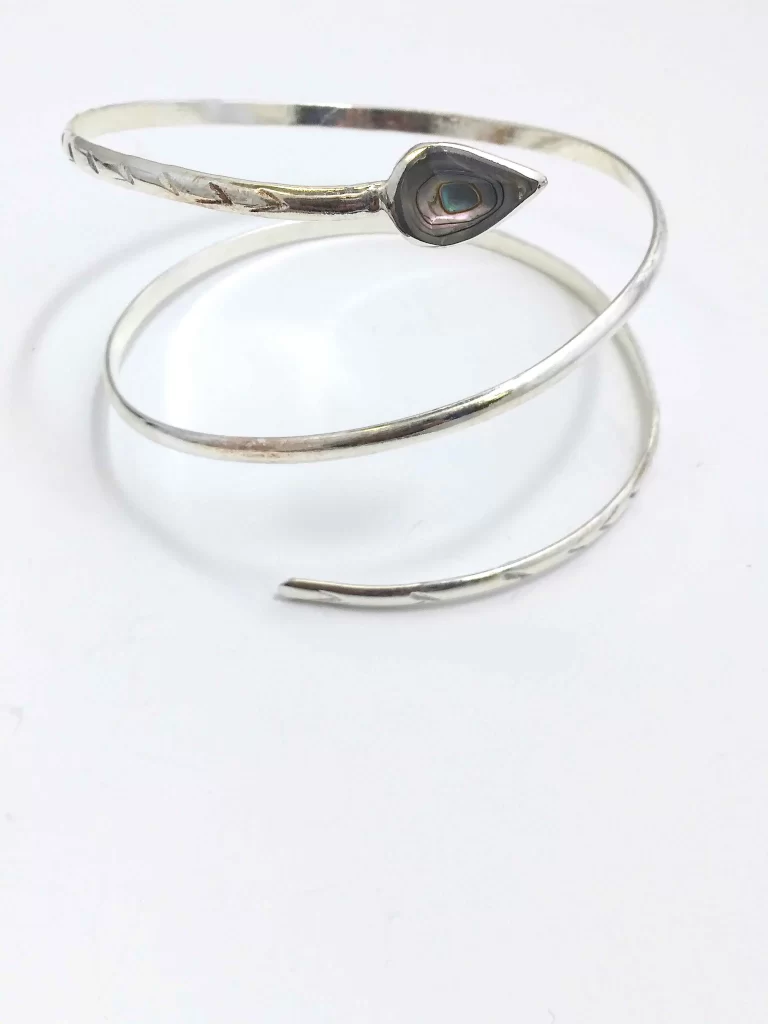 Upper Arm Silver Serpent Bracelet