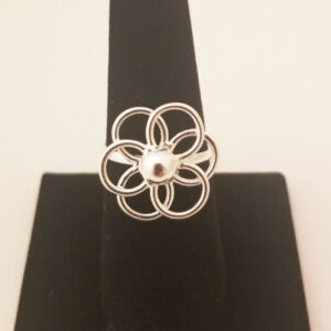 Silver Burning Sun Ring