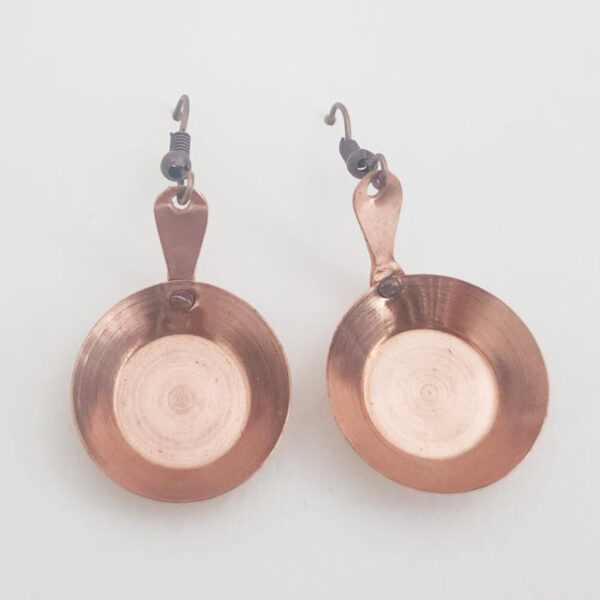 Pure Copper Kitchen Utensil Design Earrings - Image 3