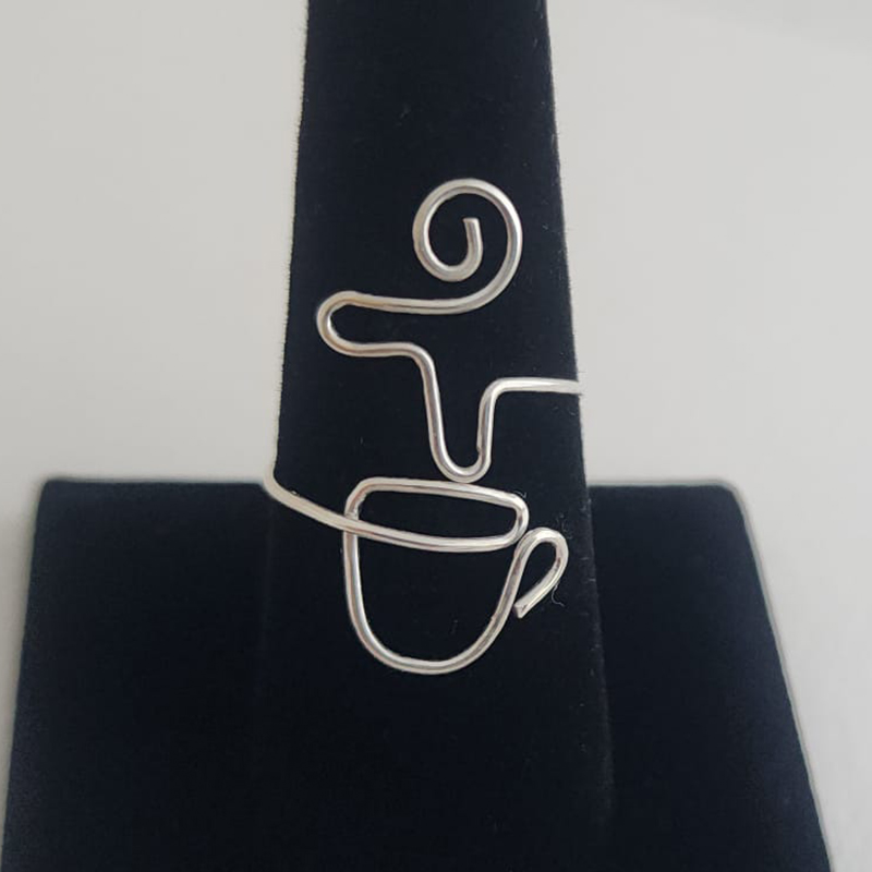 Sterling Silver .925 Barista Ring