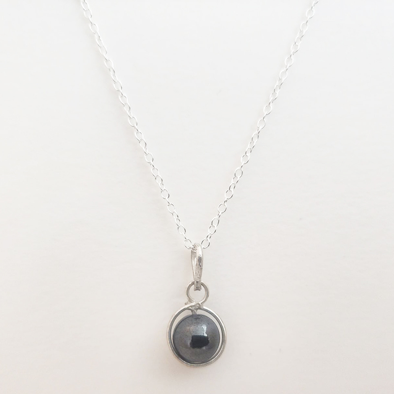 .925 Taxco Sterling Silver Semi-Precious Pendant & 18" Chain - Image 13