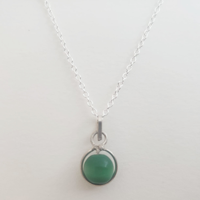 .925 Taxco Sterling Silver Semi-Precious Pendant & 18" Chain - Image 12