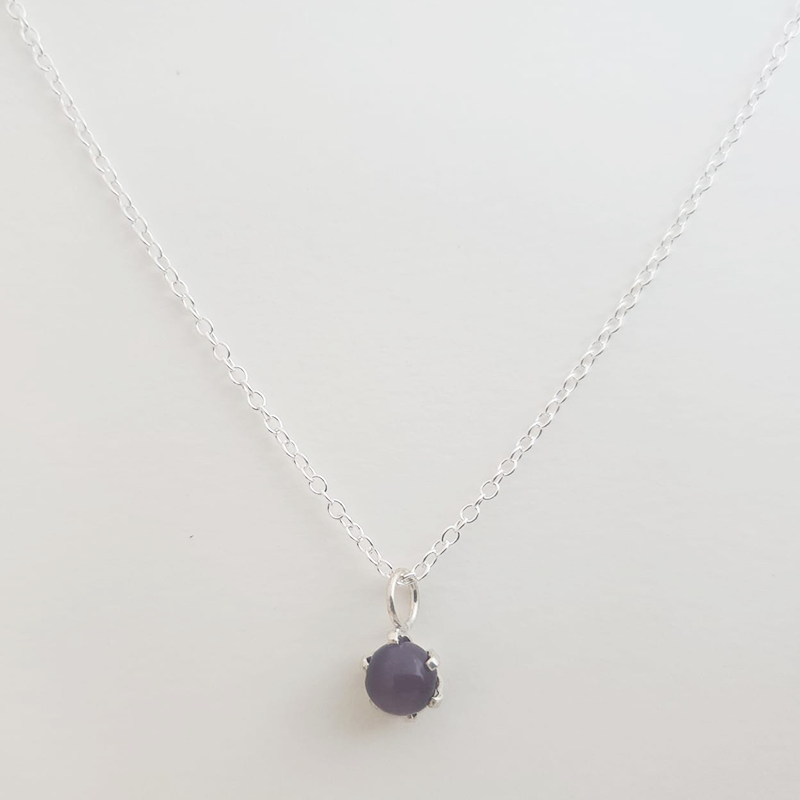 .925 Taxco Sterling Silver Semi-Precious Pendant & 18" Chain - Image 10