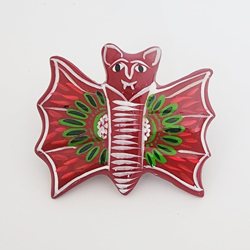 Bat Art Magnet by Native American Artisan Magdalena - Image 2
