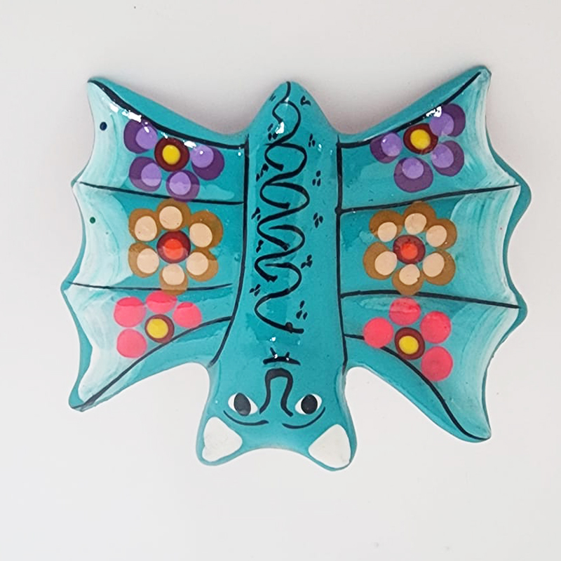 Bat Art Magnet by Native American Artisan Magdalena - Image 3