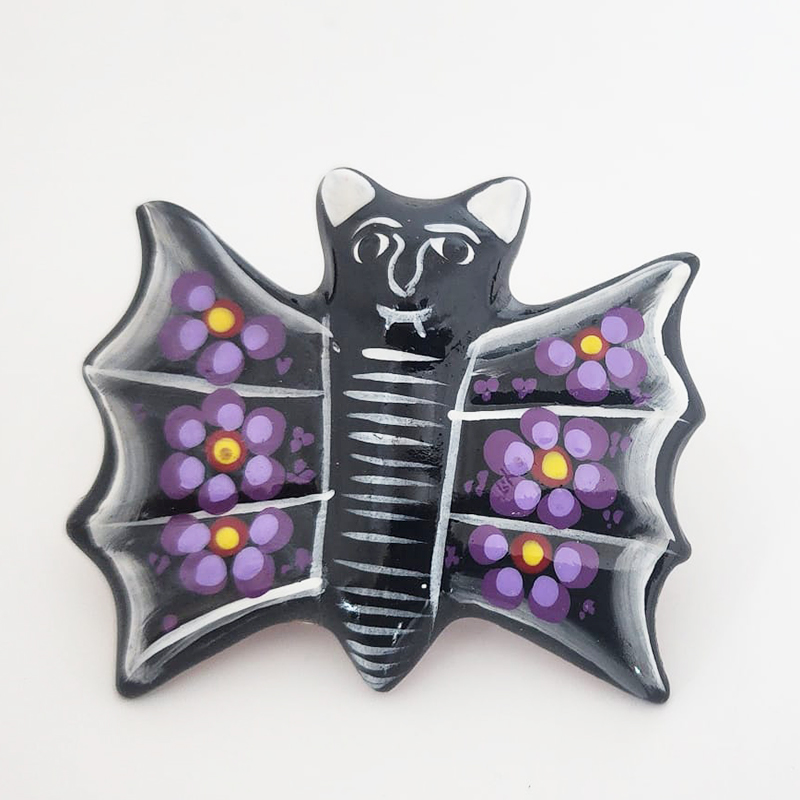 Bat Art Magnet by Native American Artisan Magdalena - Image 4