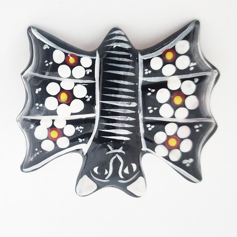 Bat Art Magnet by Native American Artisan Magdalena