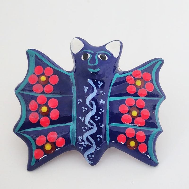 Bat Art Magnet by Native American Artisan Magdalena - Image 8