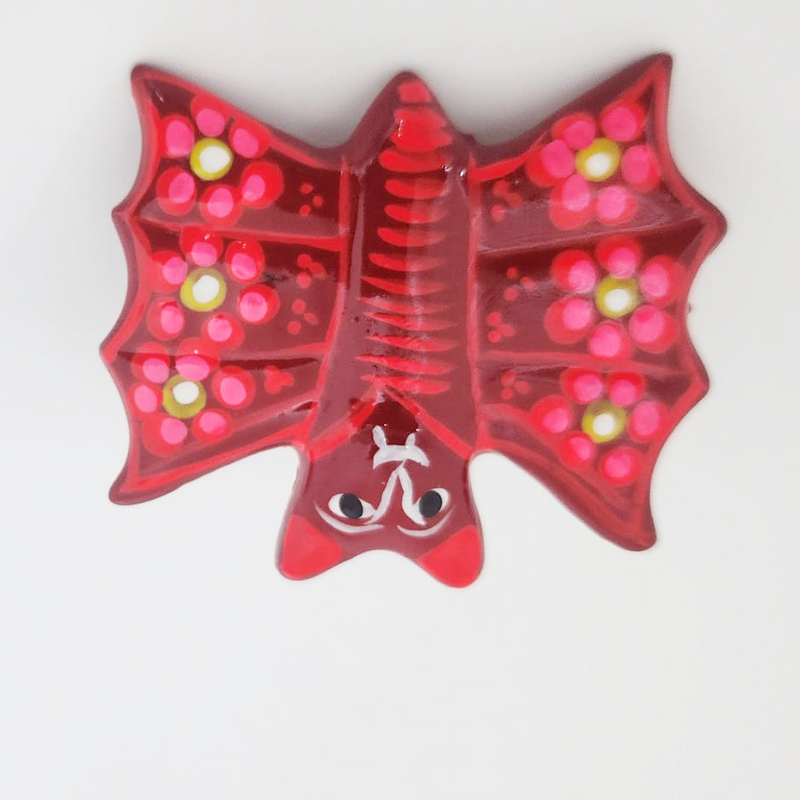 Bat Art Magnet by Native American Artisan Magdalena - Image 9