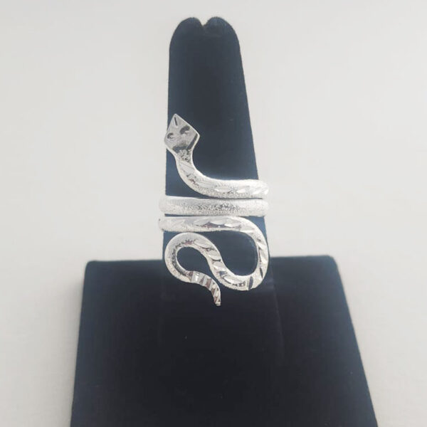 Diamondback Rattlesnake Silver Rings