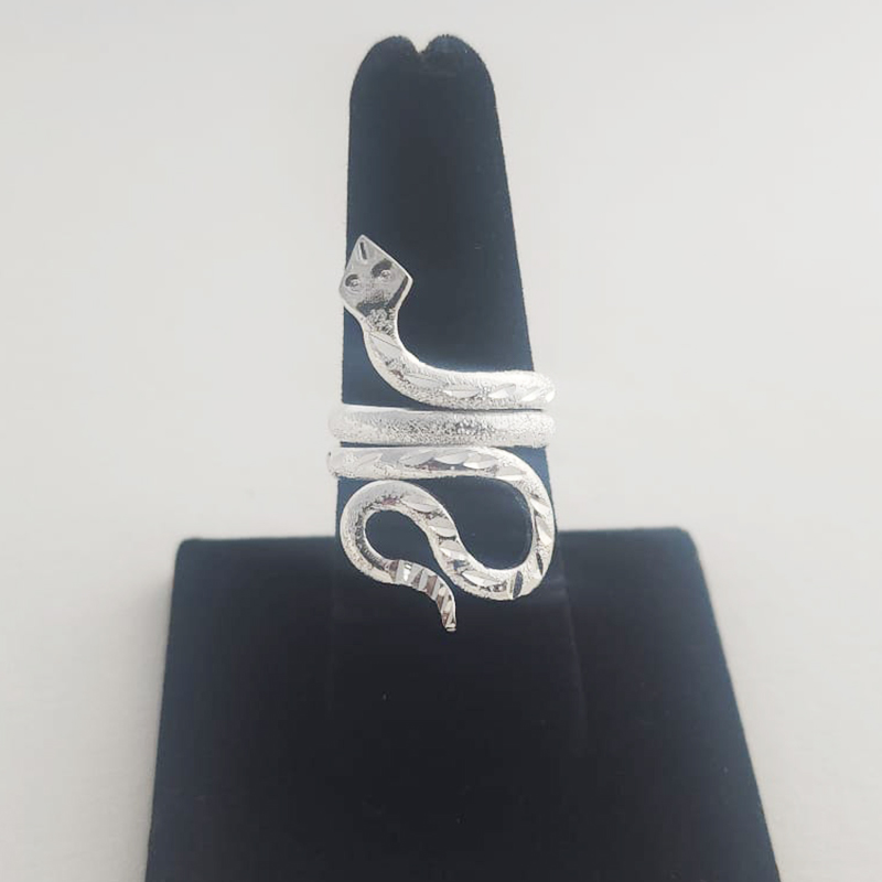 Diamondback Rattlesnake Silver Rings