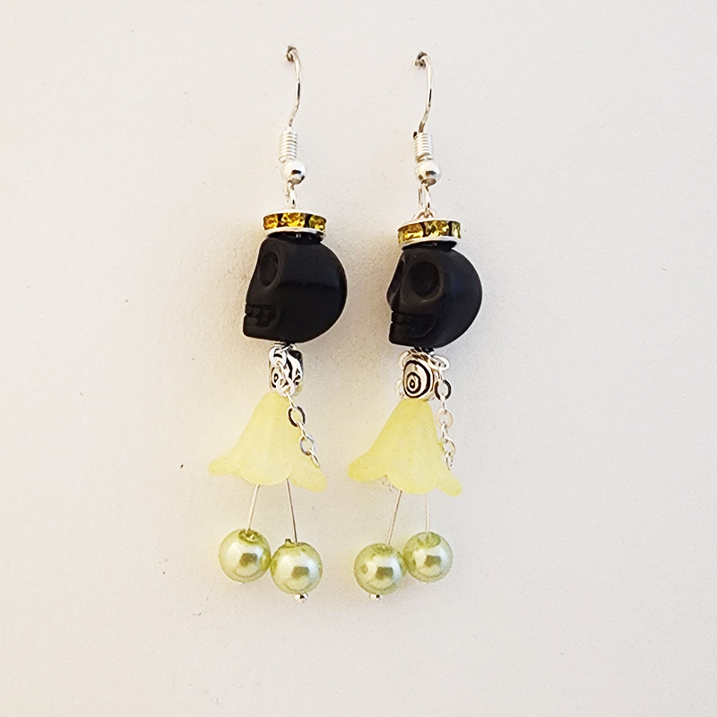 Day Of the Dead Ballerina Earrings - Image 2