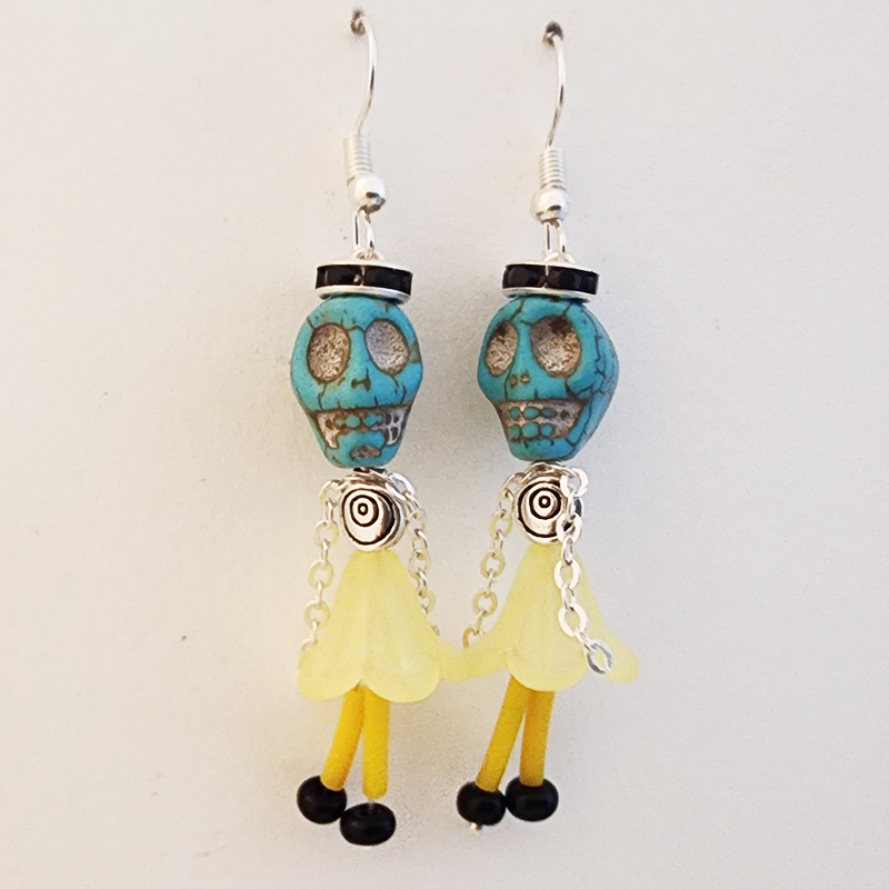 Day Of the Dead Ballerina Earrings - Image 12