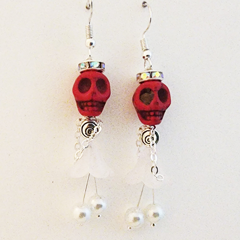 Day Of the Dead Ballerina Earrings - Image 17