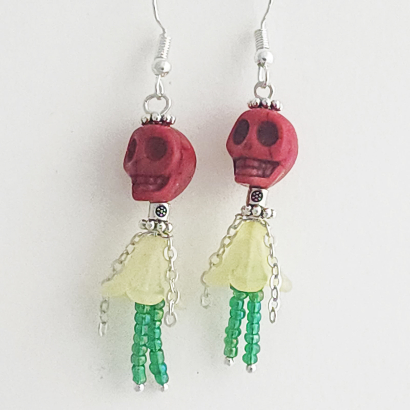 Day Of the Dead Ballerina Earrings - Image 23