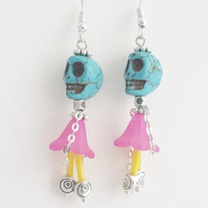Day Of the Dead Ballerina Earrings