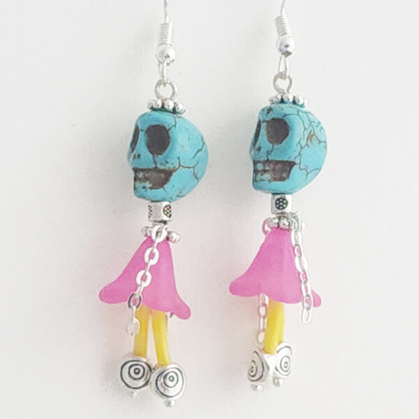 Day Of the Dead Ballerina Earrings