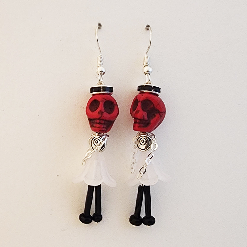 Day Of the Dead Ballerina Earrings - Image 6