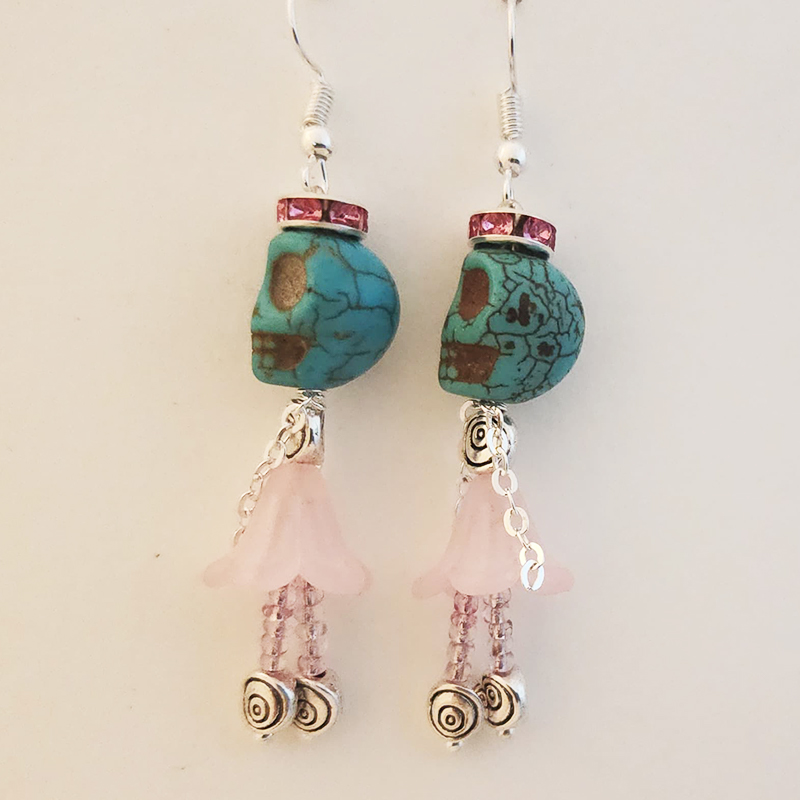 Day Of the Dead Ballerina Earrings - Image 8