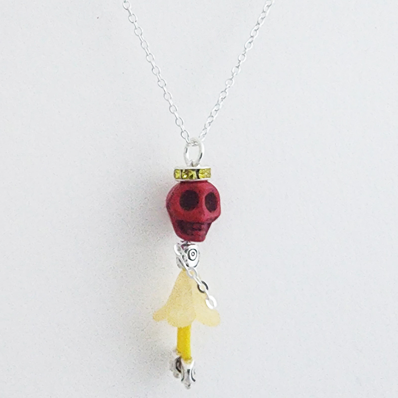 Day of the Dead Ballerina Pendants with 18 Inch Silver Chain - Image 31