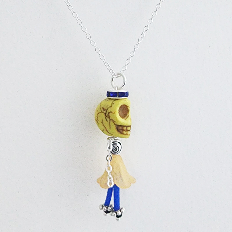 Day of the Dead Ballerina Pendants with 18 Inch Silver Chain - Image 27