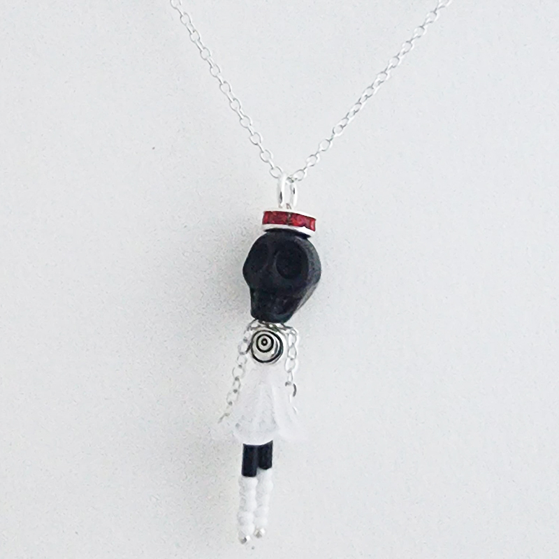 Day of the Dead Ballerina Pendants with 18 Inch Silver Chain - Image 21