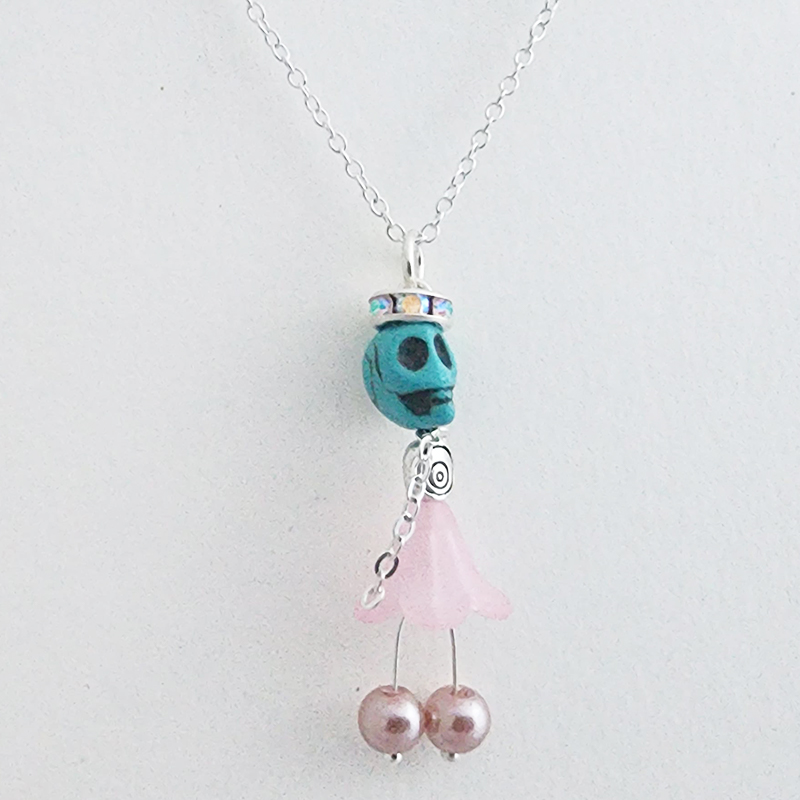 Day of the Dead Ballerina Pendants with 18 Inch Silver Chain - Image 19