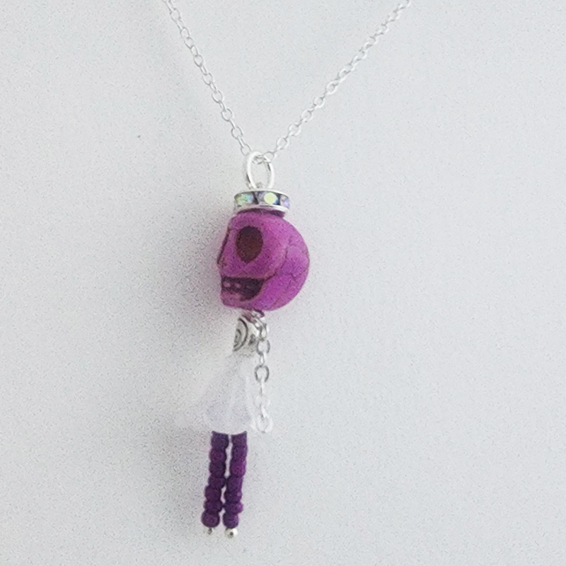 Day of the Dead Ballerina Pendants with 18 Inch Silver Chain - Image 33