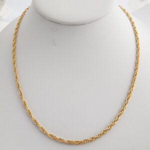 Deluxe Gold Rope 24 Inch Chain