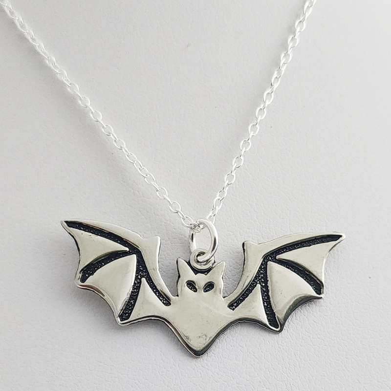 Etched Bat Pendant and 18 Inch Chain - Image 10