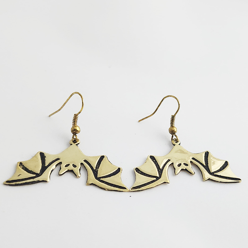 Etched Bat Earrings - Image 11