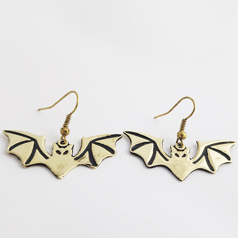 Etched Bat Earrings - Image 12