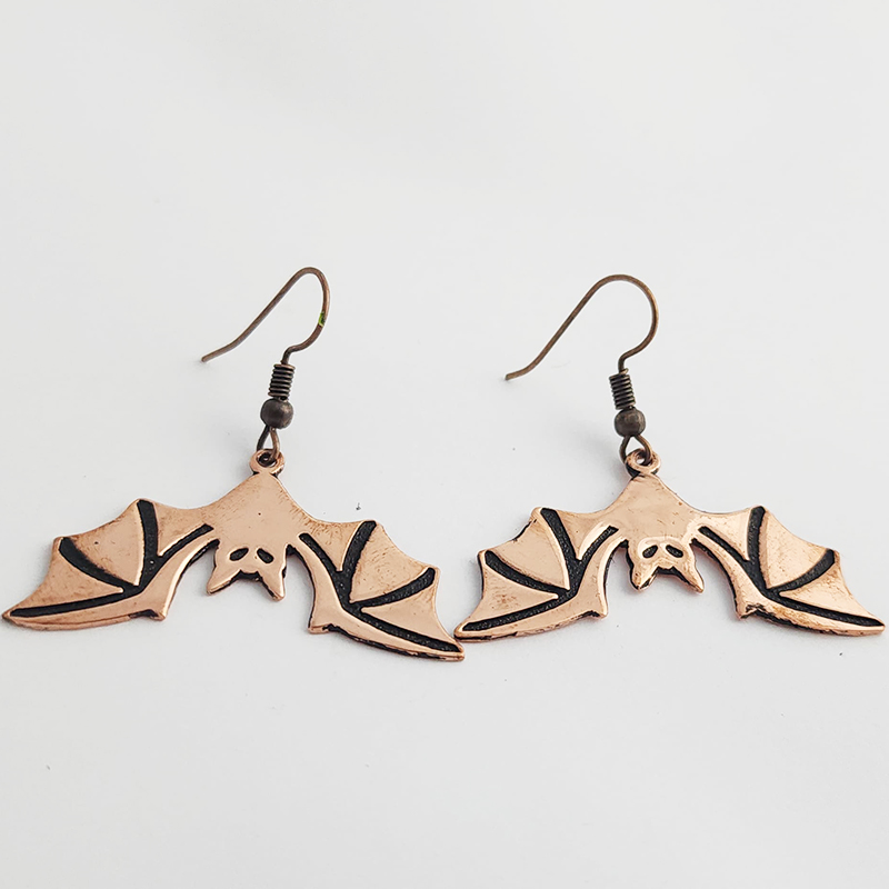 Etched Bat Earrings - Image 13
